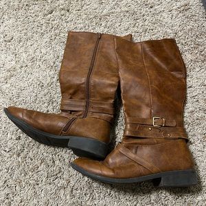 Tall Brown Riding Boots